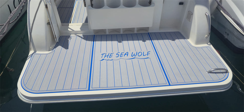 1998 Rio 800 Cabin Fish Swim Platform Cockpit Cabin Boat EVA Foam Faux Teak Deck Floor Mat Seadek MarineMat Gatorstep Style Self Adhesive