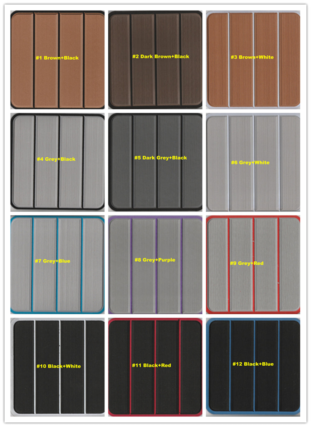2018 Monterey 214 SS Cockpit Pad Boat EVA Foam Faux Teak Deck Floor Mat Flooring