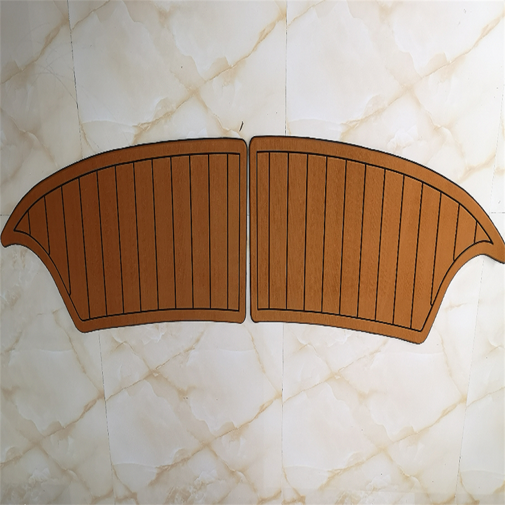 Cobalt 232 Swim Platform Step Pad Boat EVA Foam Faux Teak Deck Floor Mat SeaDek MarineMat Gatorstep Style Self Adhesive