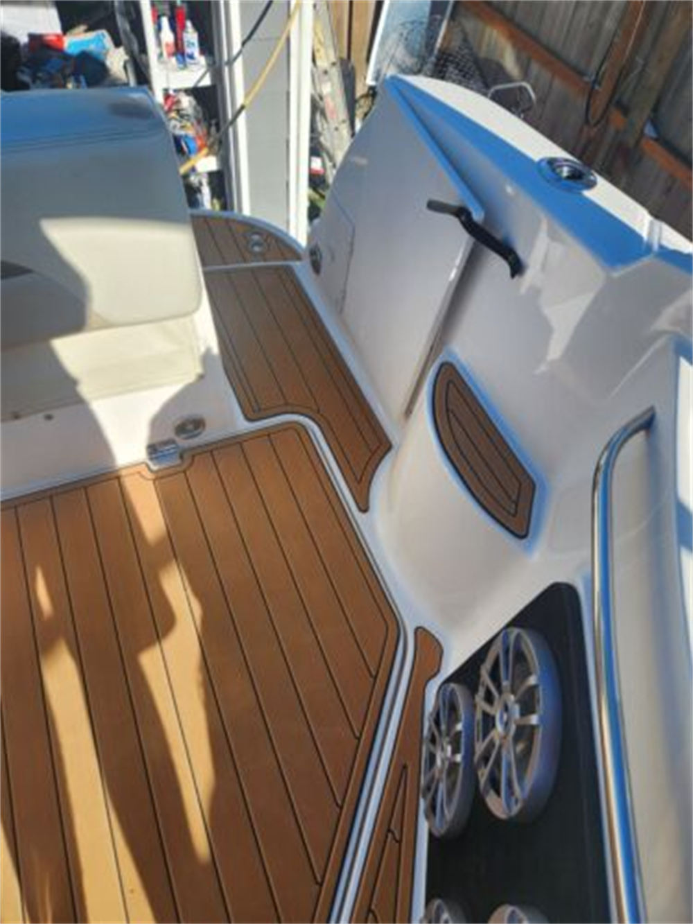 2005 Chaparral 270 Signature Swim Platform Cockpit Boat EVA Foam Teak Floor Pad SeaDek MarineMat Style Self Adhesive
