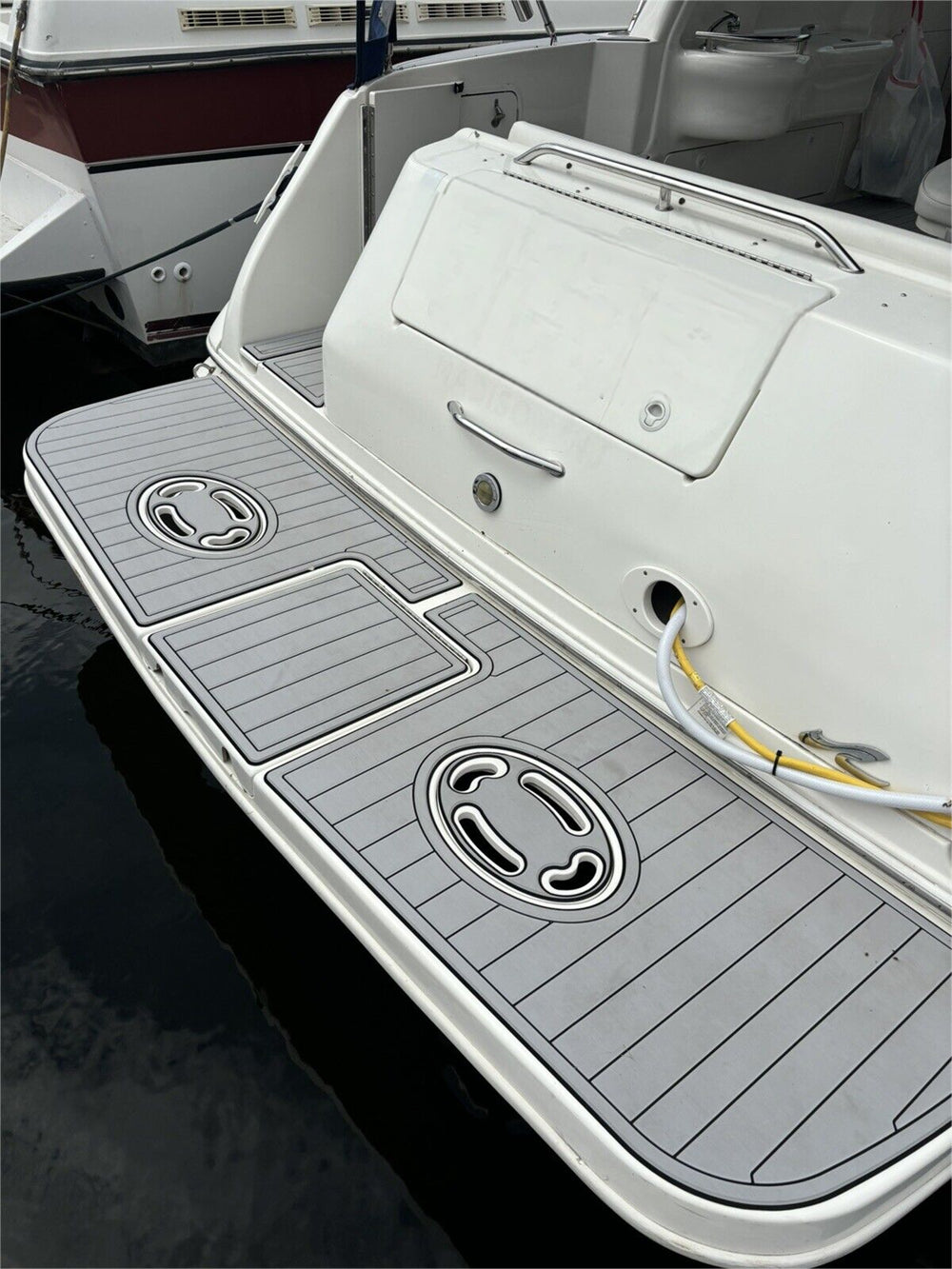 1998-2002 Sea Ray Sundancer 310 Swim Platform Cockpit Pad Boat EVA Teak Floor SeaDek MarineMat Gatorstep Style Self Adhesive