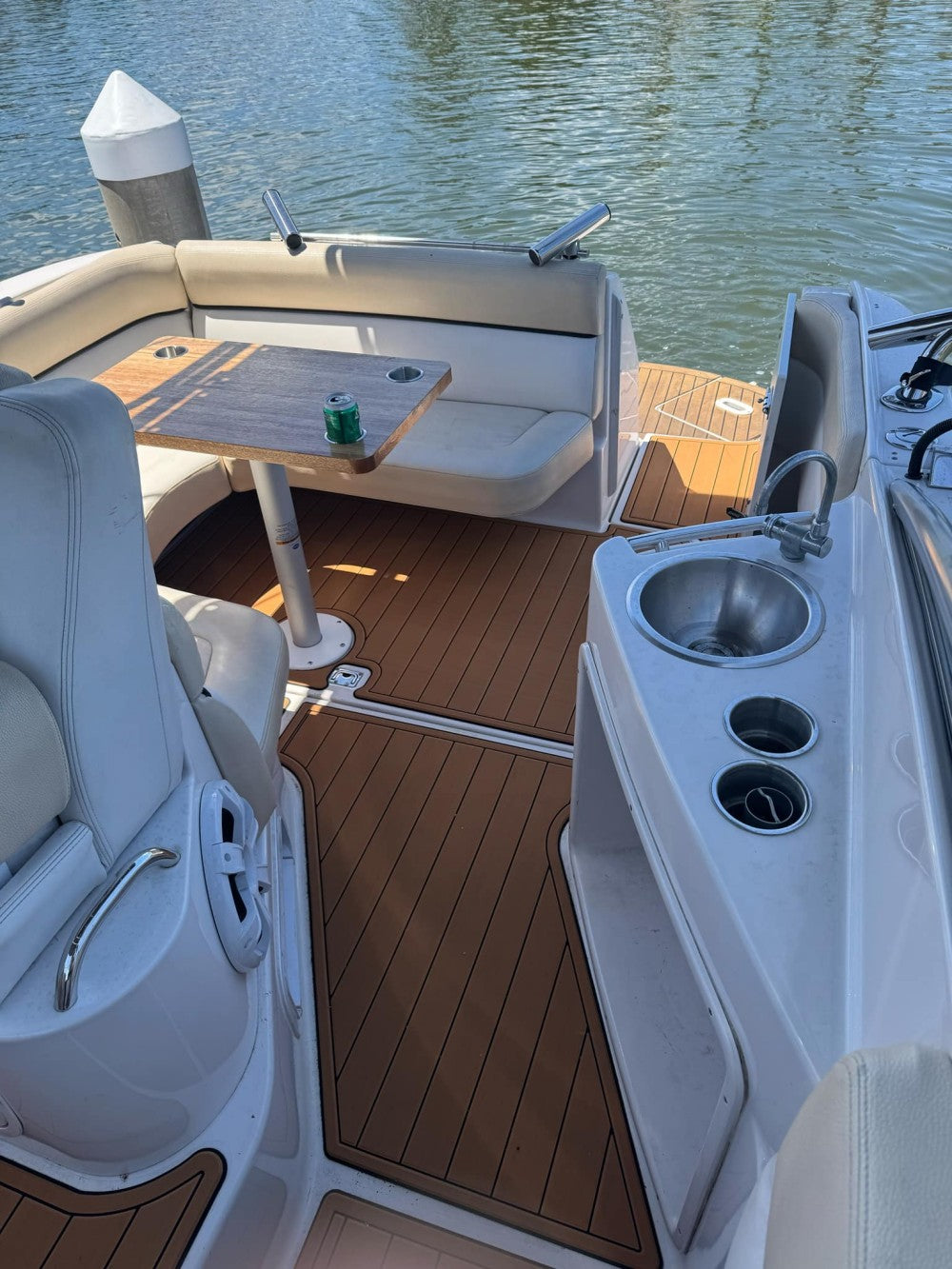 2008 Four Winns Vista 278 Swim Platform Cockpit Pad Boat EVA Foam Faux Deck Floor Mat Seadek MarineMat Gatorstep Style Self Adhesive