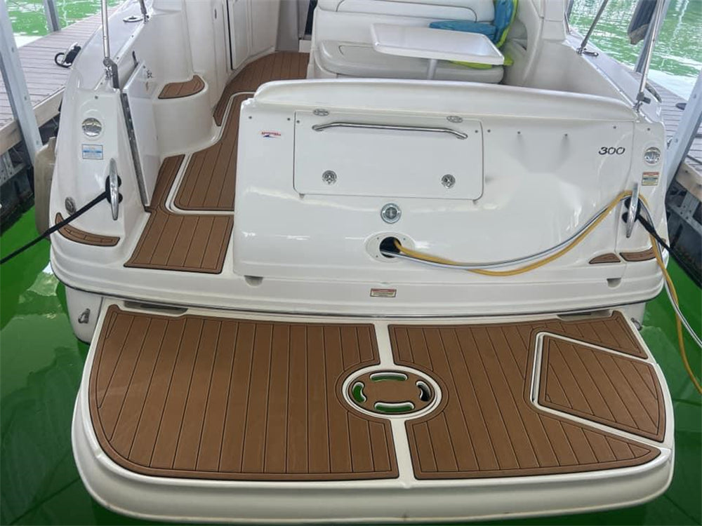 2002-2007 Sea Ray Sundancer 300 Swim Platform Cockpit Pad Boat EVA Teak Floor