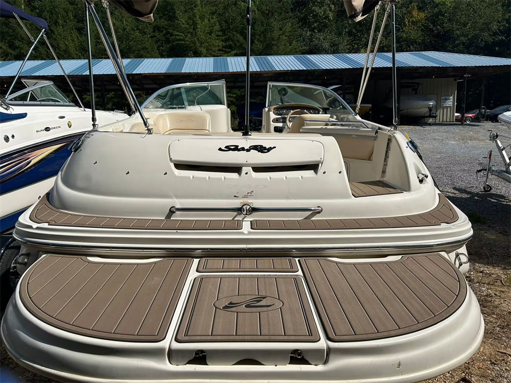 2000 Sea Ray Sundeck 240 Swim Platform Cockpit Pad Boat EVA Teak Deck Floor Mat