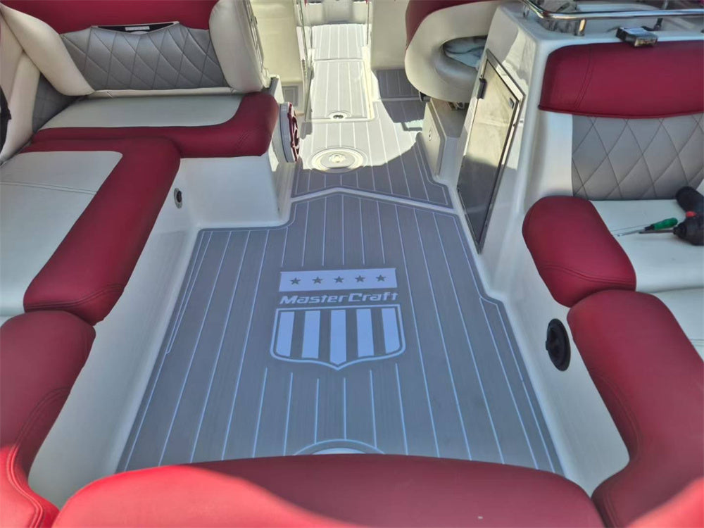 2011-2015 Mastercraft X55 Swim Platform Cockpit Pad Boat EVA Foam Faux Teak Deck Floor Mat SeaDek MarineMat Gatorstep Style Self Adhesive