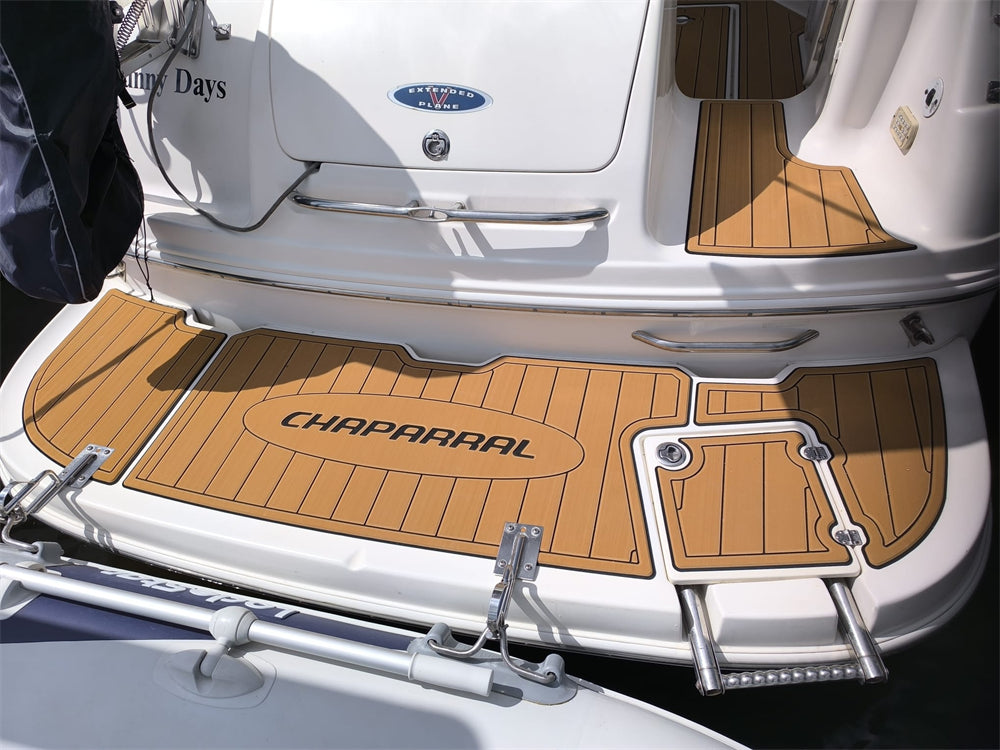 2004 Chaparral 260 Signature Swim Platform Cockpit Bow Boat EVA Teak Floor Pad SeaDek MarineMat Gatorstep Style Self Adhesive