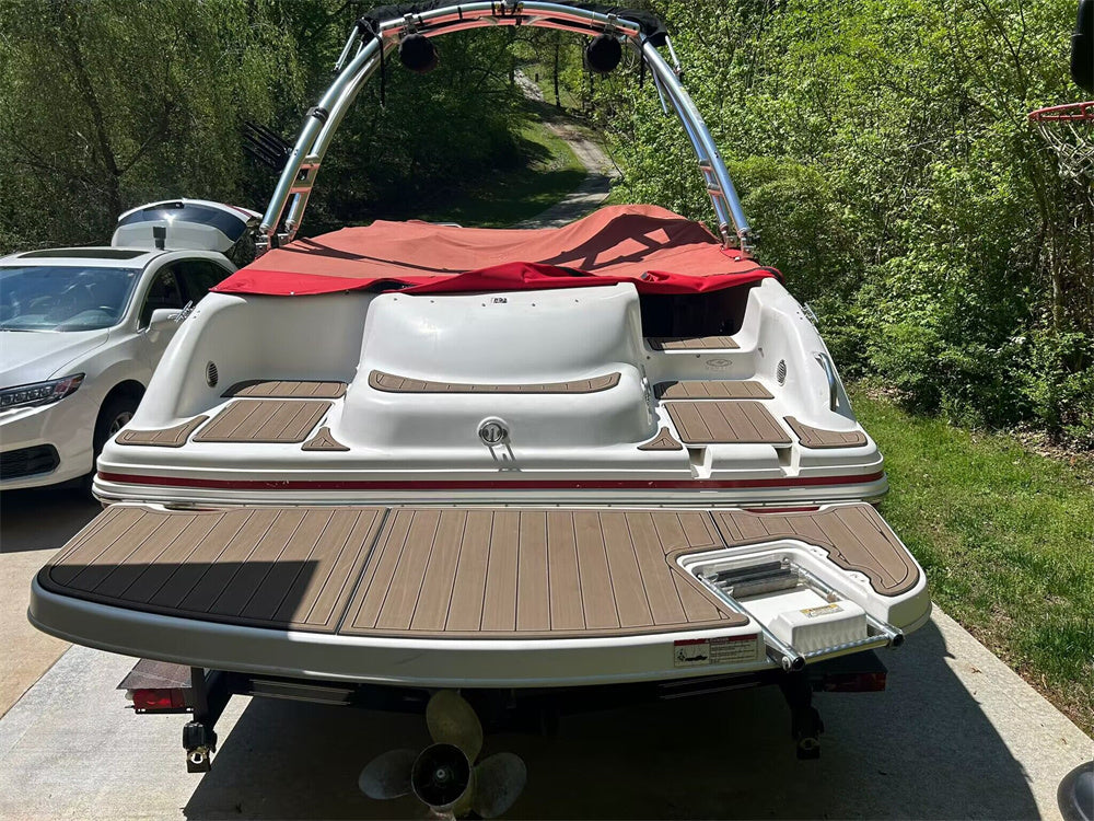 2012 Hurricane 220 Swim platform Bow Pad Boat EVA Foam Teak Deck Flooring Mat SeaDek MarineMat Gatorstep Style Self Adhesive