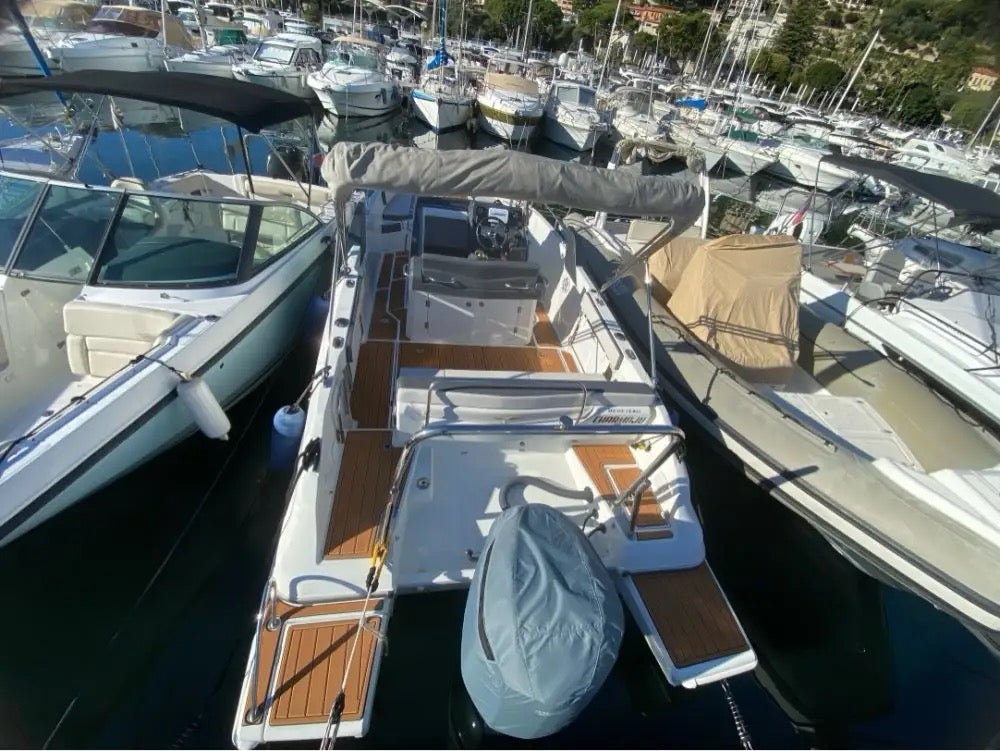 2016 Beneteau Flyer 7.7 Spacedeck Swim Platform Cockpit Boat EVA Faux Teak Floor Mat Seadek MarineMat Gatorstep Style Self Adhesive