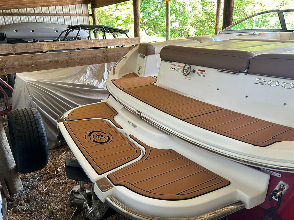 2014 Cobalt 200 Swim Platform Cockpit Pad Boat EVA Foam Teak Deck Flooring Mat SeaDek MarineMat Gatorstep Style Self Adhesive