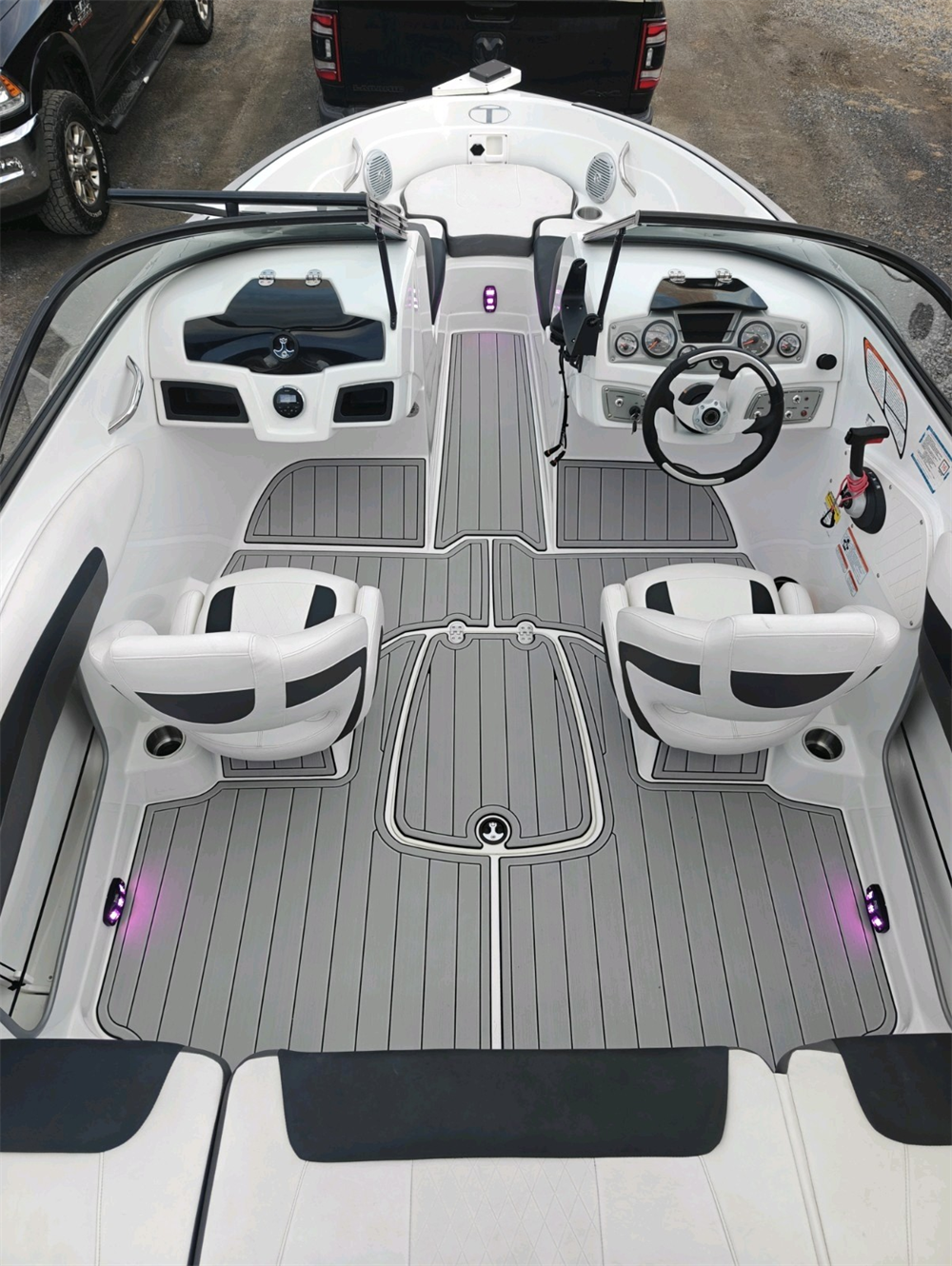 2019 Tahoe 500 TS Swim Platform Cockpit Pad Boat EVA Foam Teak Deck Flooring Mat SeaDek MarineMat Gatorstep Style Self Adhesive