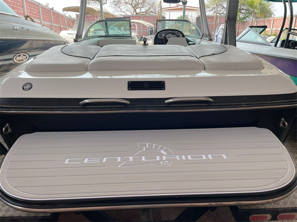 2009 Centurion Falcon V Swim Platform Step Pad Boat EVA Faux Teak Deck Floor Mat SeaDek MarineMat Gatorstep Style Self Adhesive