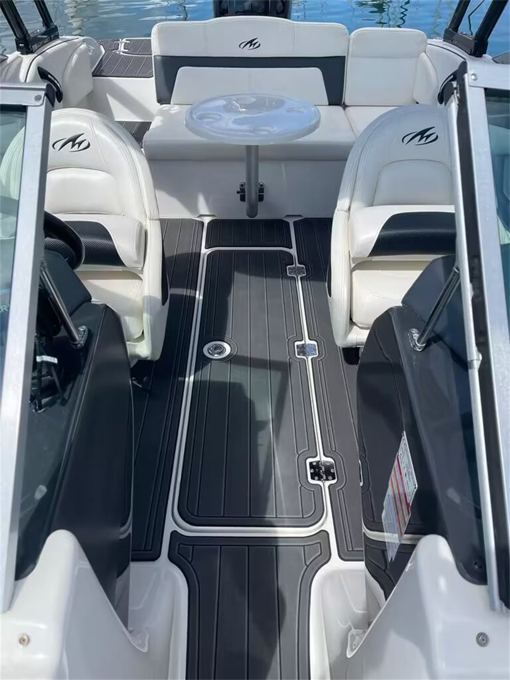 2018 Monterey 197 FS Cockpit Pad Boat EVA Foam Faux Teak Deck Floor Mat Flooring