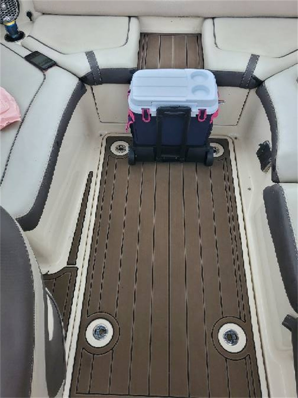 2010-2014 Yamaha 240&242 Lounger Swim Platform Cockpit Mat Boat EVA Teak Floor Pad SeaDek MarineMat Style Self Adhesive