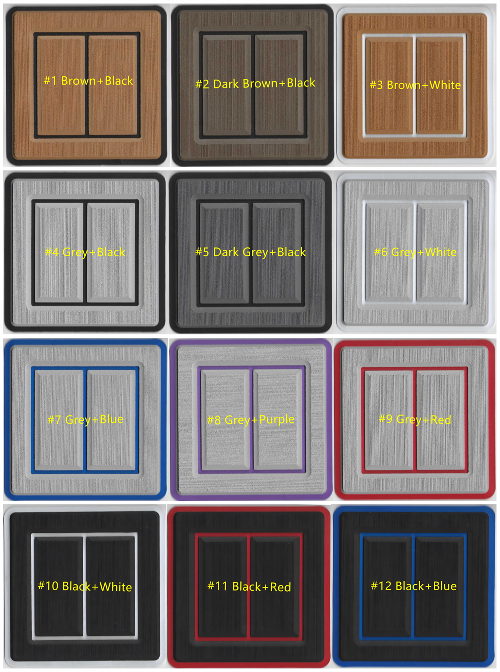 2005-2007 Supra Launch 21V Swim Platform Cockpit Pad Boat EVA Foam Teak Deck Flooring Self Adhesive