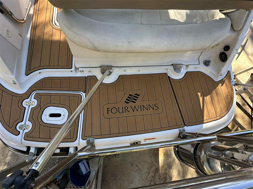 2008 Four Winns Vista 258 Swim Platform Cockpit Boat EVA Foam Faux Teak Deck Floor Mat SeaDek MarineMat Gatorstep Style Self Adhesive