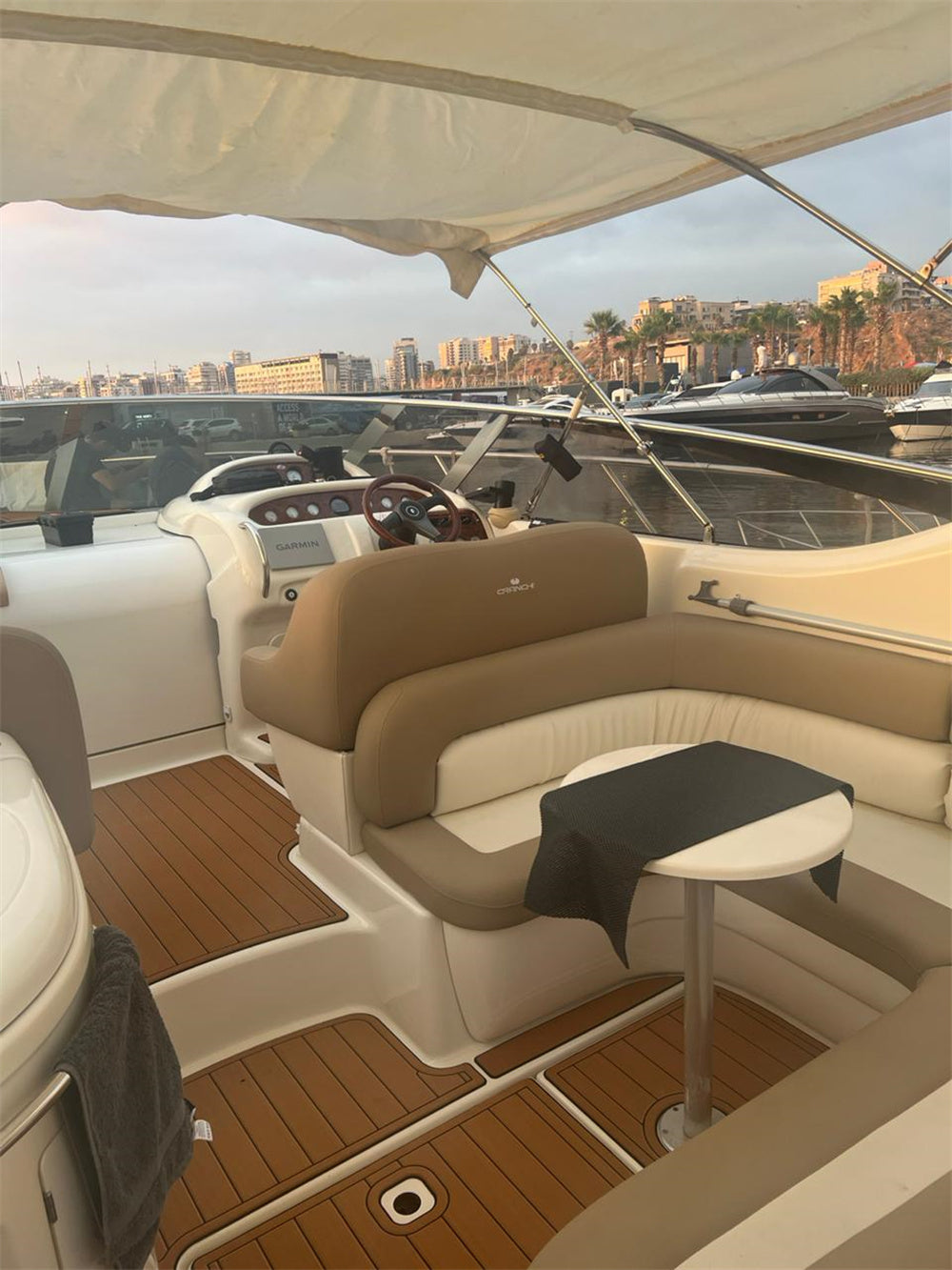 2000 Cranchi 39 Endurance Swim Platform Cockpit Pad Boat EVA Teak Deck Floor Mat SeaDek MarineMat Gatorstep Style Self Adhesive