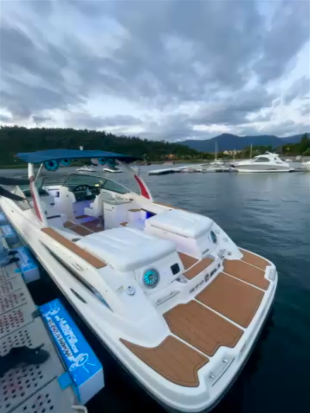 2010 Sea Ray 270 SLX Swim Platform Cockpit Pad Boat EVA Foam Teak Floor Mat Seadek MarineMat Gatorstep Style Self Adhesive