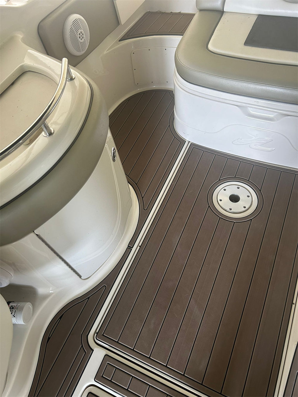 2005 Sea Ray 270 Sundeck Swim Platform Cockpit Pad Boat EVA Teak Floor Mat SeaDek MarineMat Gatorstep Style Self Adhesive