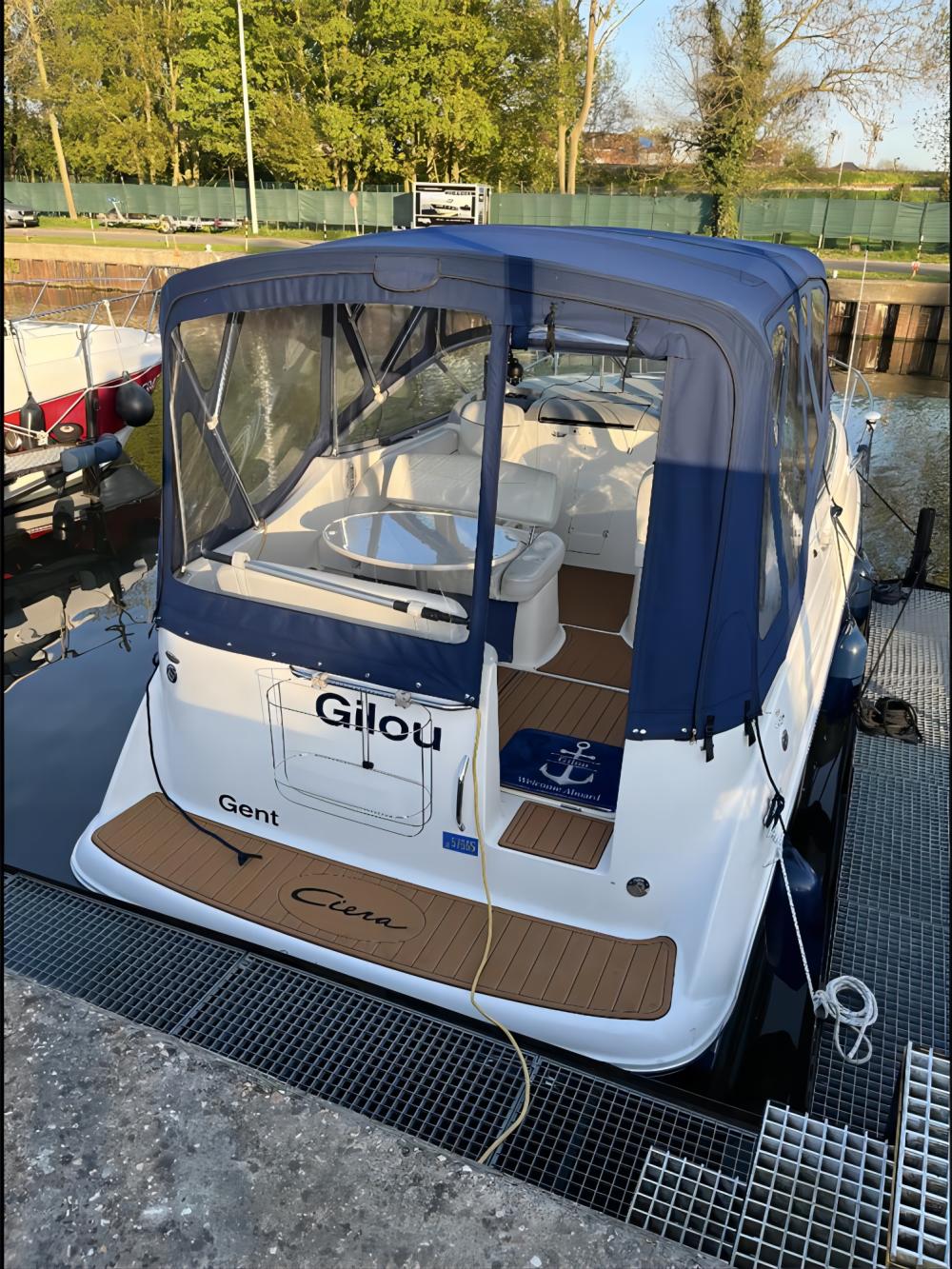 2001 Bayliner 2655 Swim Platform Cockpit Pad Boat EVA Foam Faux Teak Floor Mat SeaDek MarineMat Gatorstep Style Self Adhesive