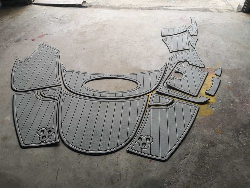Azure 240 Swim Platform Cockpit Pad Boat EVA Foam Teak Deck Floor Mat Flooring SeaDek MarineMat Gatorstep Style Self Adhesive