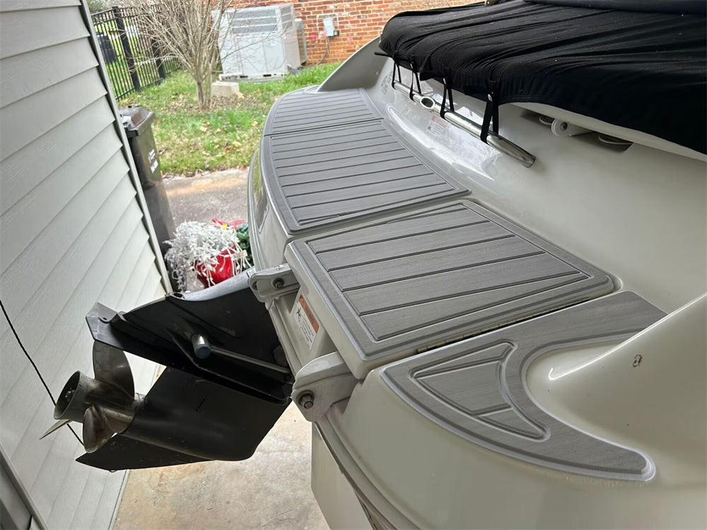 2003 Four Winns 200 Swim Platform Bow Pad Boat EVA Foam Faux Teak Flooring Mat SeaDek Marine Mat Gatorstep Style Self Adhesive