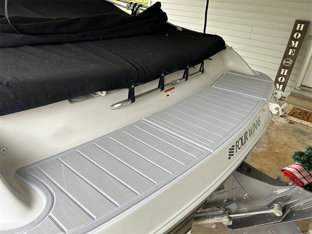 2003 Four Winns 200 Swim Platform Bow Pad Boat EVA Foam Faux Teak Flooring Mat SeaDek Marine Mat Gatorstep Style Self Adhesive