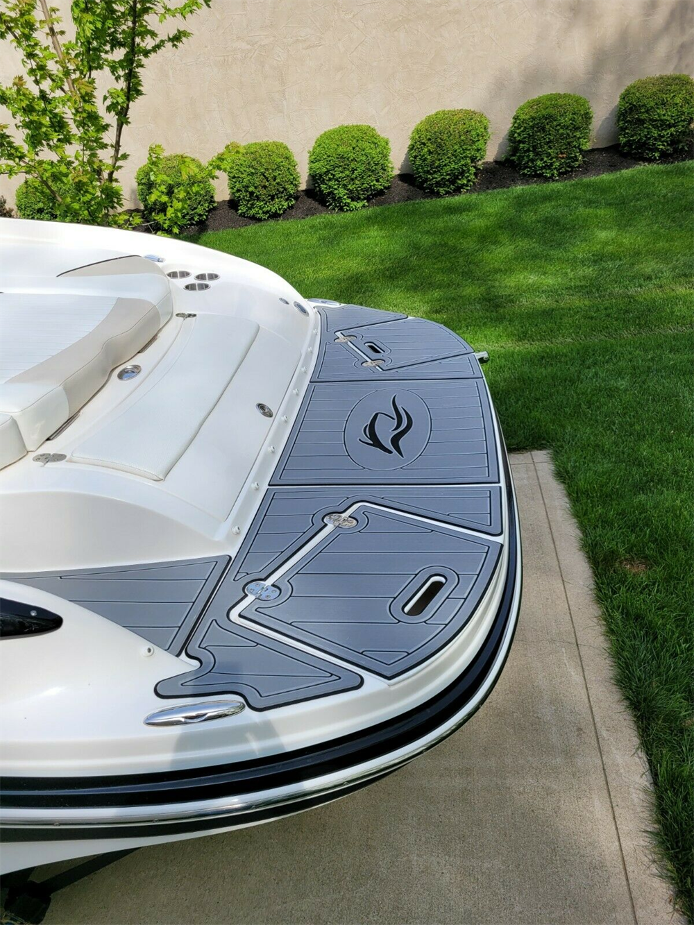 2010 Rinker 246 Captiva BR Swim Platform Boat EVA Foam Teak Deck Floor Pad Mat SeaDek MarineMat Gatorstep Style Self Adhesive