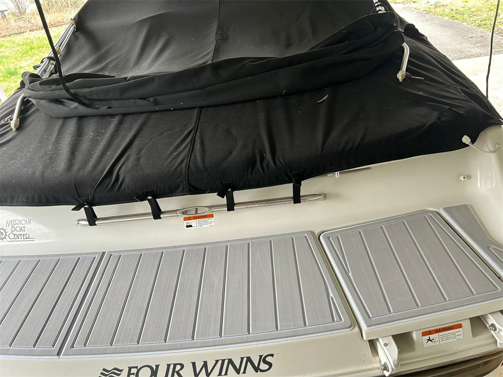 2003 Four Winns 200 Swim Platform Bow Pad Boat EVA Foam Faux Teak Flooring Mat SeaDek Marine Mat Gatorstep Style Self Adhesive