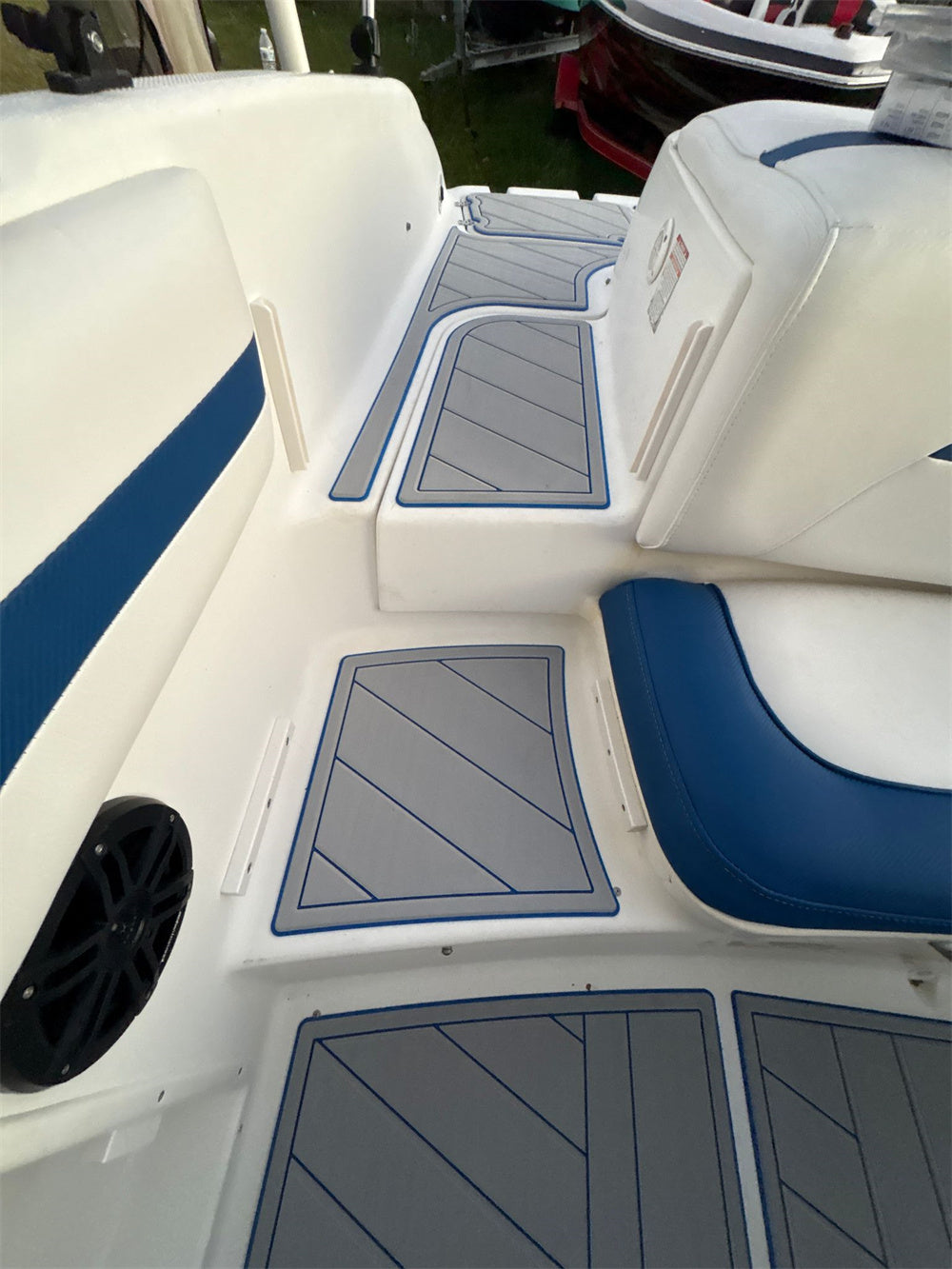 2001 Chaparral 220 SSI Swim Platform Cockpit Pad Boat EVA Teak Deck Floor Mat SeaDek MarineMat Gatorstep Style Self Adhesive