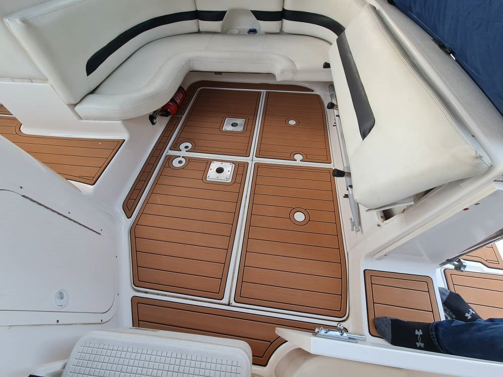 2000 Chaparral 300 Signature Swim Platform Cockpit Boat EVA Foam Teak Floor Pad SeaDek MarineMat Style Self Adhesive