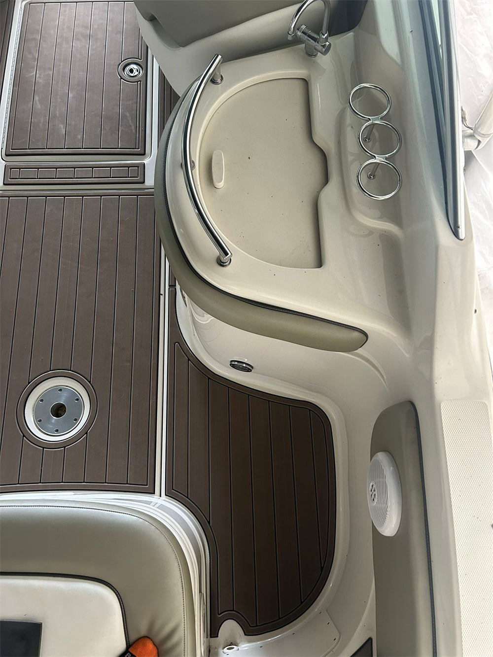 2006 Sea Ray Sundeck 270 Cockpit Pad Boat EVA Foam Teak Deck Floor Mat Flooring SeaDek MarineMat Gatorstep Style Self Adhesive