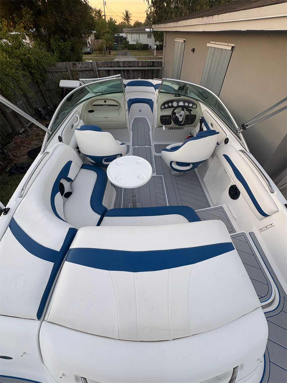 2001 Chaparral 220 SSI Swim Platform Cockpit Pad Boat EVA Teak Deck Floor Mat SeaDek MarineMat Gatorstep Style Self Adhesive