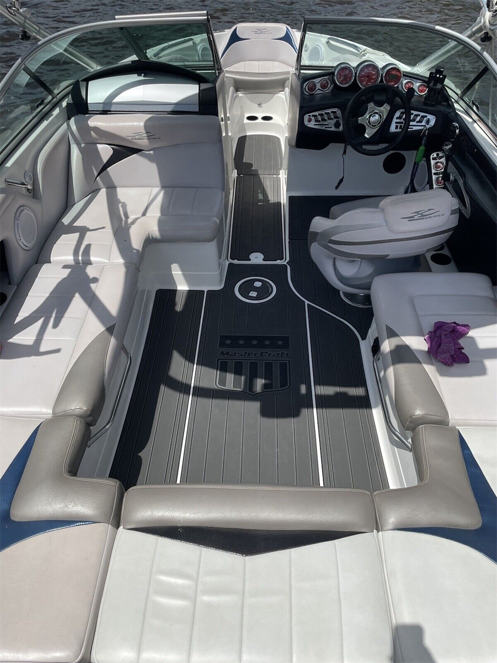 2006-2012 Mastercraft X15 Cockpit Pad Boat EVA Foam Faux Teak Deck Floor Mat SeaDek MarineMat Gatorstep Style Self Adhesive