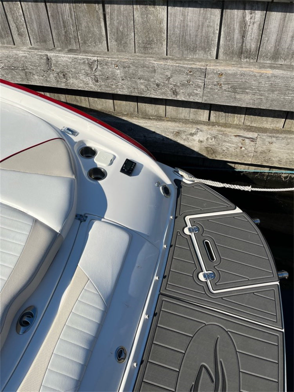 2010 Rinker 246 Captiva BR Swim Platform Boat EVA Foam Teak Deck Floor Pad Mat SeaDek MarineMat Gatorstep Style Self Adhesive