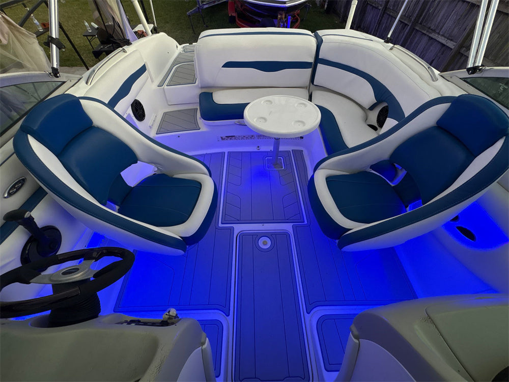 2001 Chaparral 220 SSI Swim Platform Cockpit Pad Boat EVA Teak Deck Floor Mat SeaDek MarineMat Gatorstep Style Self Adhesive