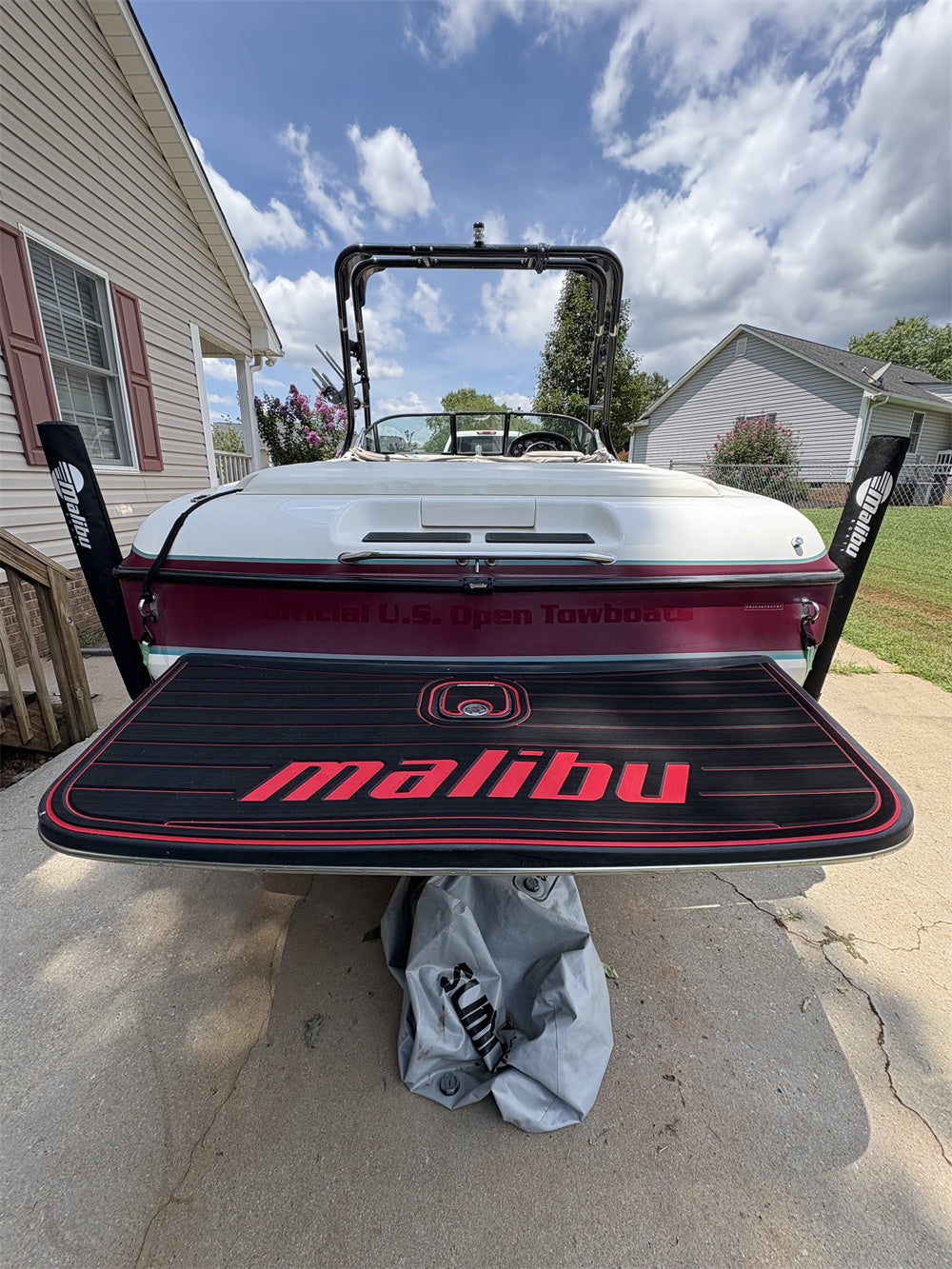 Malibu MSP1 Swim Platform With Hatch Cutout Pad Boat EVA Foam Teak Deck Floor SeaDek MarineMat Gatorstep Style Self Adhesive