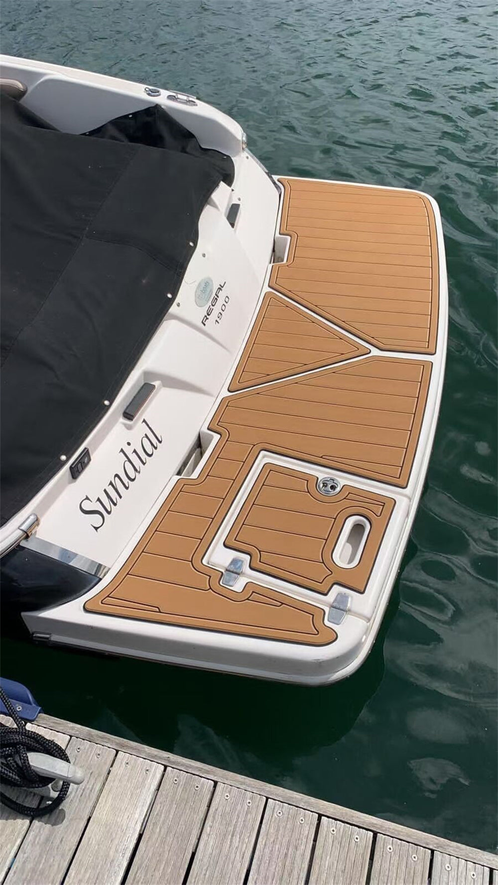 2006 Regal 3560 Swim Platform Cockpit Pad Boat EVA Foam Teak Deck Floor Mat