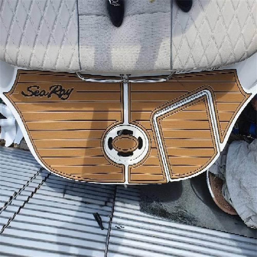 2010 Sea Ray Sundancer 450 Swim Platform Cockpit Pad Boat EVA Teak Deck Floor Mat Seadek MarineMat Gatorstep Style Self Adhesive