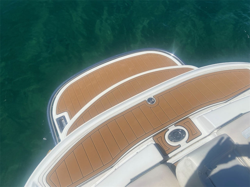 2001-2003 Cobalt 226 Swim Platform Cockpit Boat Pad EVA Foam Faux Teak Deck Floor Mat SeaDek MarineMat Gatorstep Style Self Adhesive