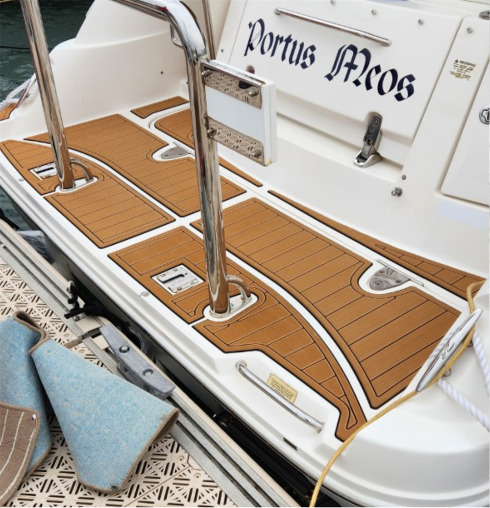 2017 Sea Ray 460 Flying Bridge Floor Pad Boat EVA Teak Flooring SeaDek MarineMat Gatorstep Style Self Adhesive