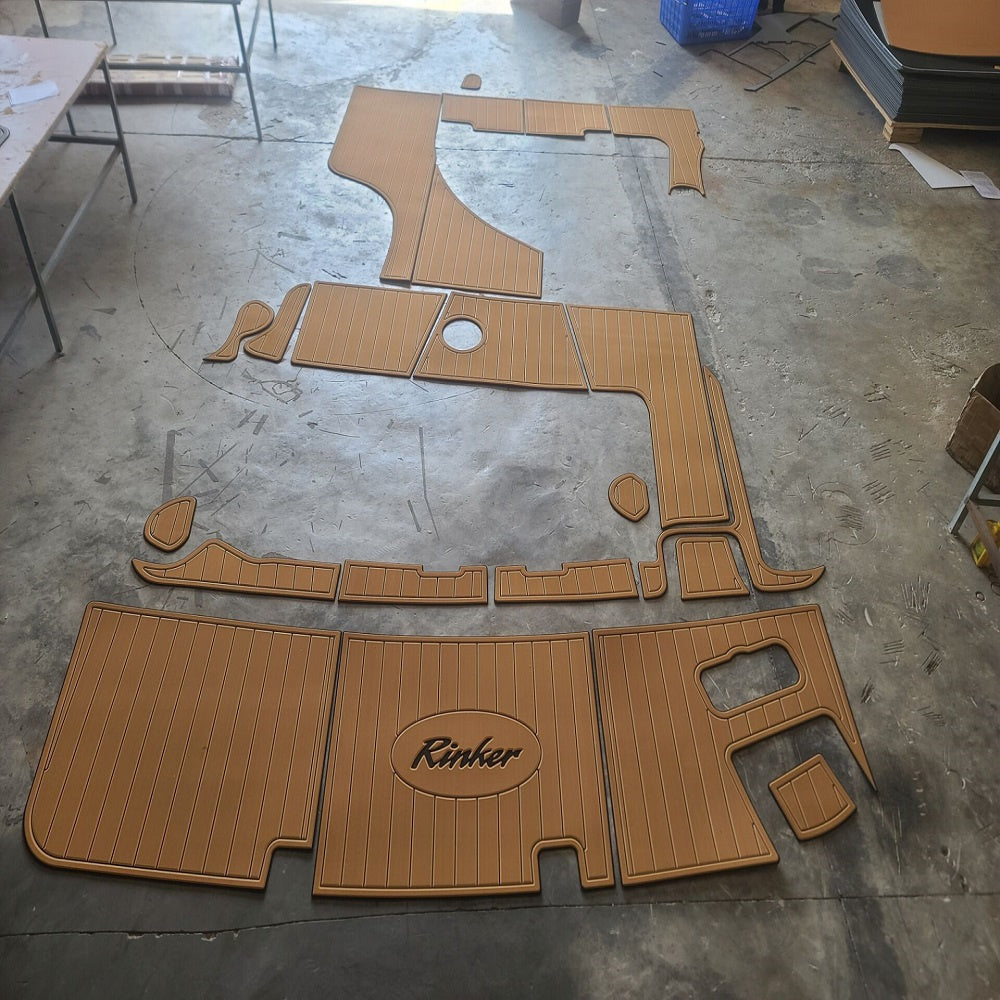 Rinker 250 Fiesta Vee Swim Platform Step Pad Boat EVA Foam Teak Deck Floor Mat