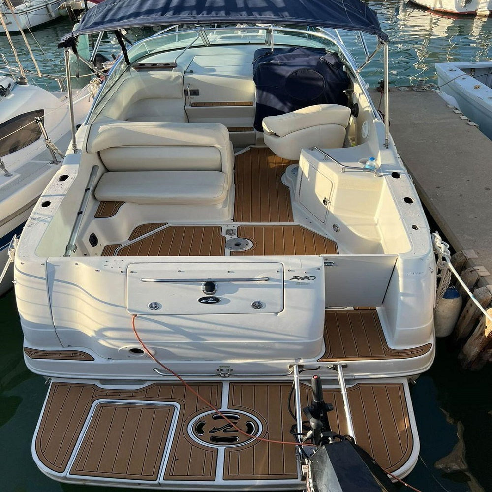 2006 Sea Ray Sundeck 240 Swim Platform Cockpit Pad Boat EVA Foam Teak Floor
