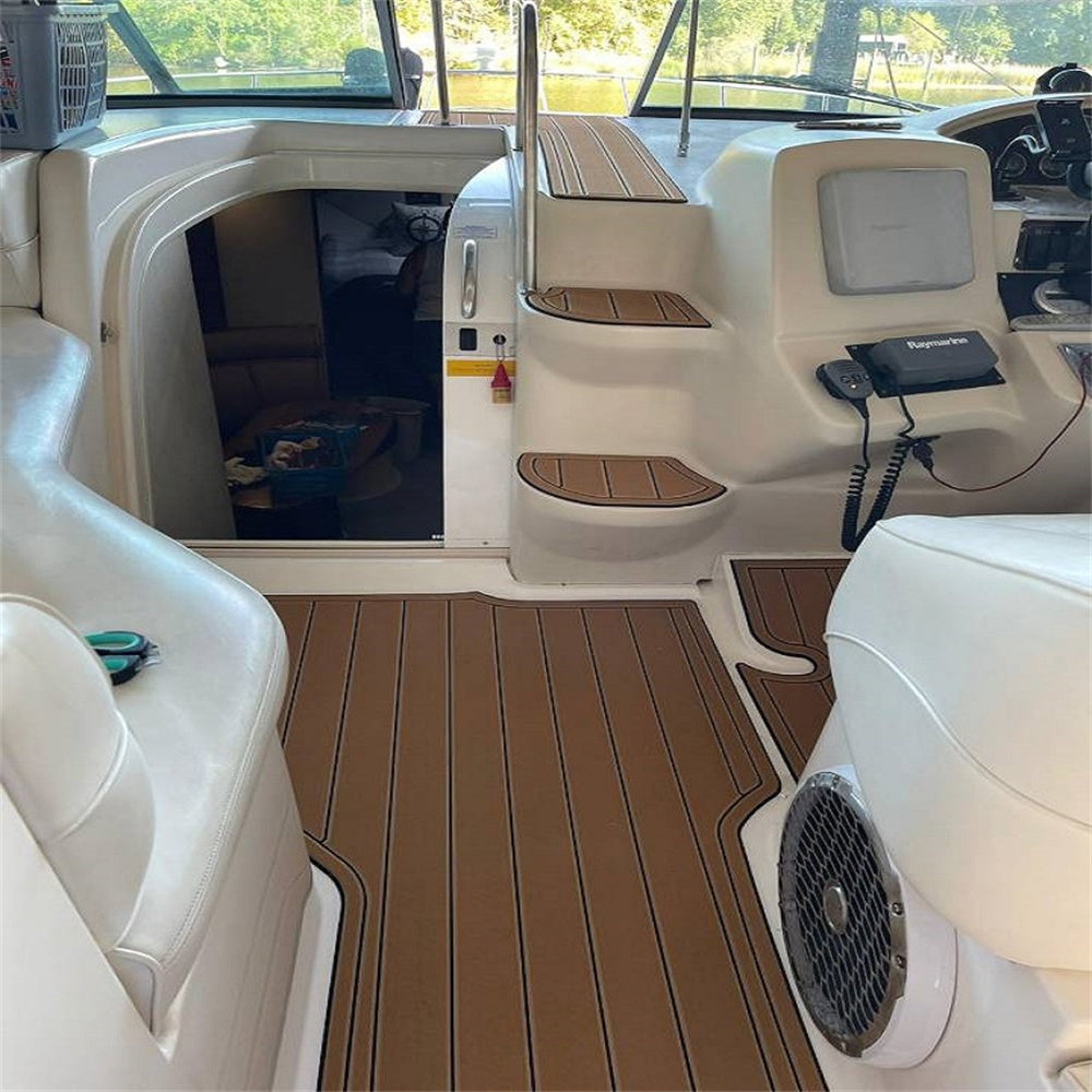 2004 Cruiser Yachts 320 Express Swim Platform Cockpit Pad Boat EVA Teak Floor SeaDek MarineMat Gatorstep Style Self Adhesive