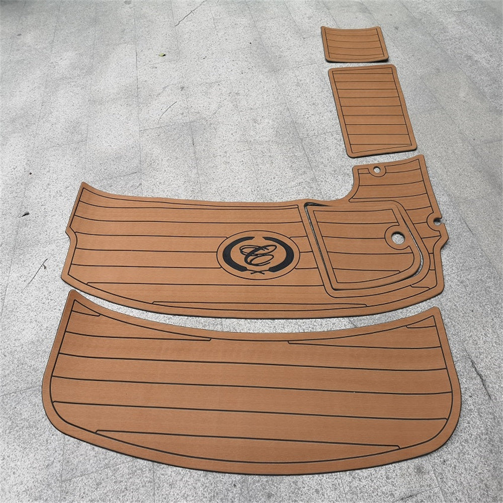 2011 Cobalt 262 WSS Swim Platform Cockpit Pad Boat EVA Foam Faux Teak Deck Floor Mat SeaDek MarineMat Gatorstep Style Self Adhesive