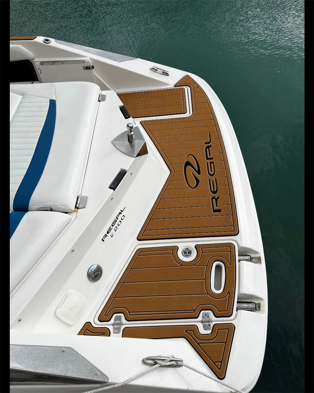 2016 Regal Coust Swim Platform Cockpit Pad Boat EVA Foam Teak Floor Mat SeaDek MarineMat Gatorstep Style Self Adhesive