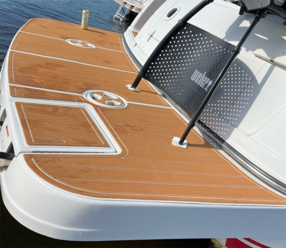 2000 Four Winns 238 Vista Swim Platform Cockpit Boat EVA Foam Faux Teak Deck Floor Pad Mat SeaDek MarineMat Gatorstep Style Self Adhesive