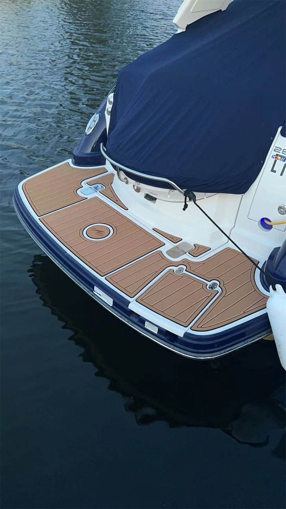 2018 Monterey 196 MS Swim Platform Step Pad Boat EVA Foam Faux Teak Deck Floor SeaDek MarineMat Gatorstep Style Self Adhesive