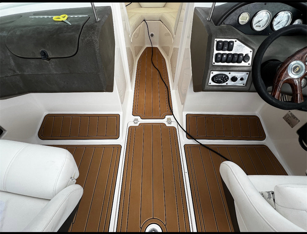 2014 Regal 24 FastDeck Swim Platform Cockpit Pad Boat EVA Foam Teak Floor Mat SeaDek MarineMat Gatorstep Style Self Adhesive