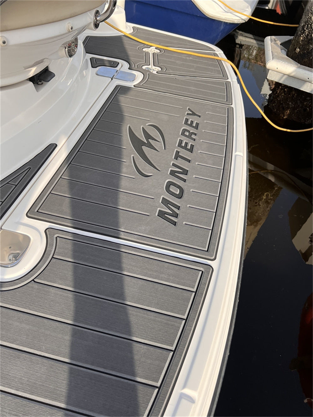 2018 Monterey 234 SS Cockpit Pad Boat EVA Foam Faux Teak Deck Floor Mat Flooring