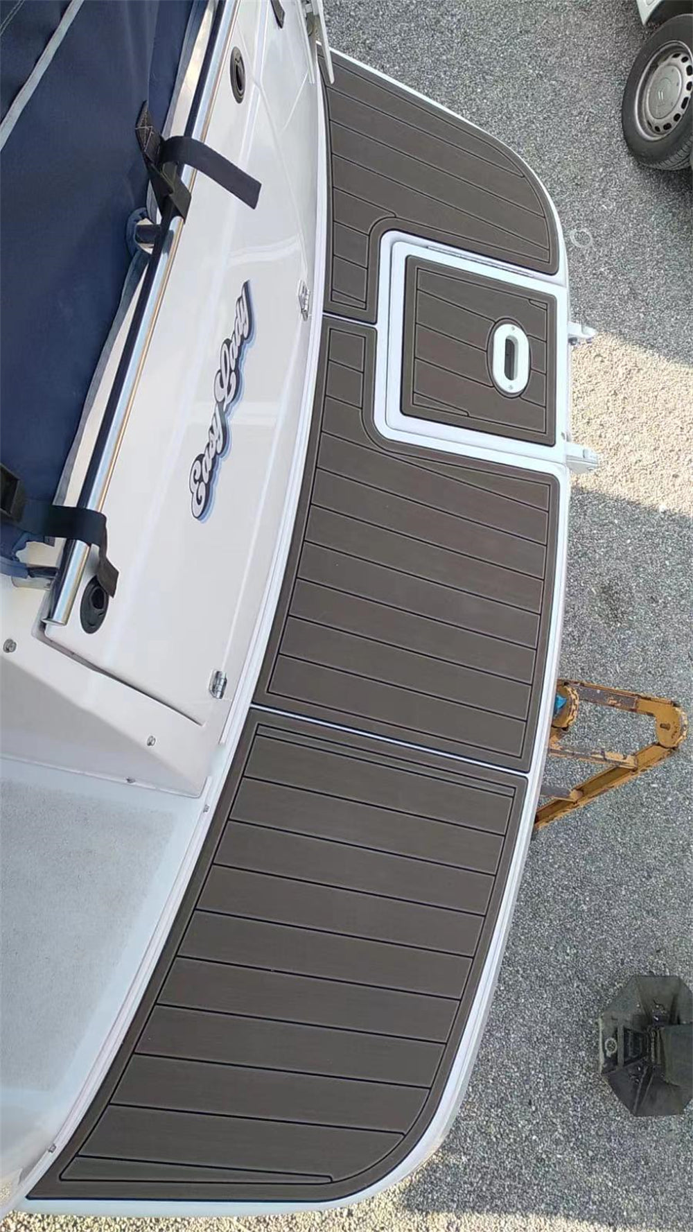 2004 Four Winns 328 Swim Platform Cockpit Boat EVA Faux Foam Teak Deck Floor Pad